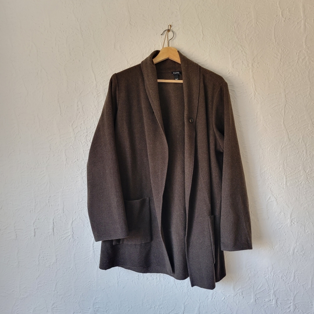 Eileen Fisher Italian Wool Coat Small